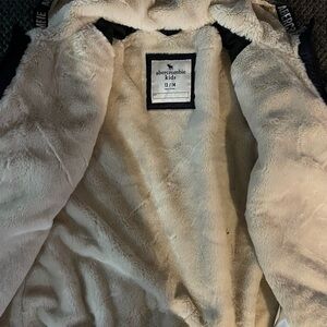 Abercrombie Kids Plush Cream Coat